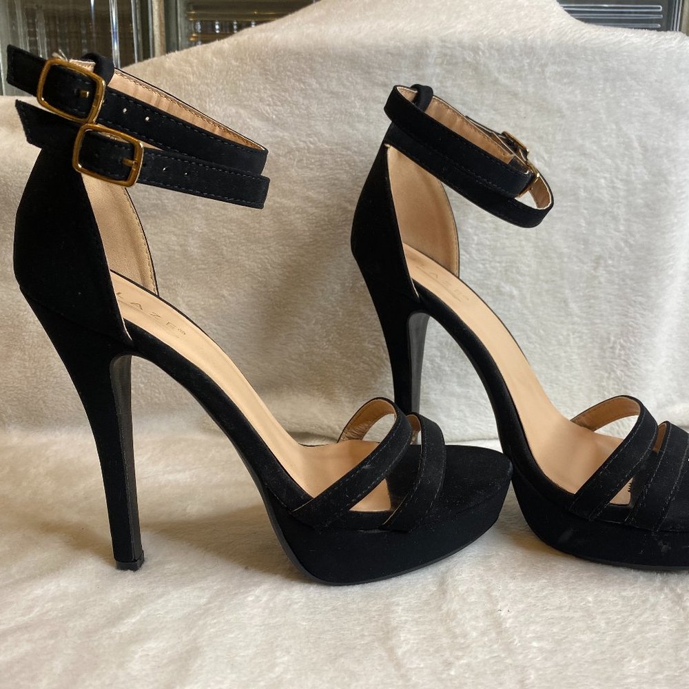 Black Strappy Heels